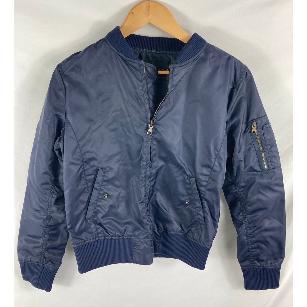 Sanctuary Weather Resistant Bomber Jacket Blue Size Small - Picture 2 of 5